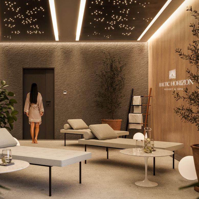 Strefa wellness w apartamentach Baltic Horizon Międzyzdroje